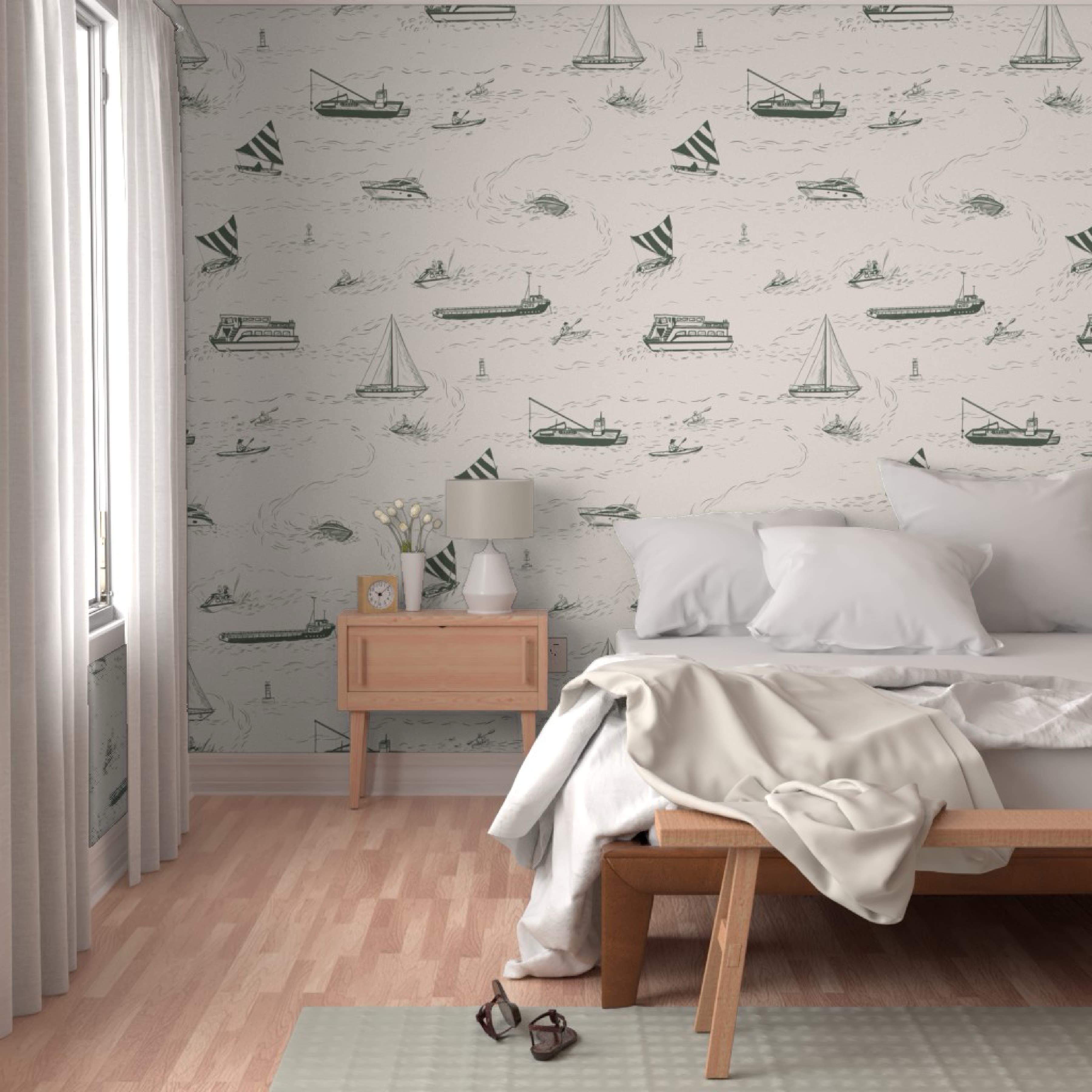 Hudson River Nautical Boat Toile