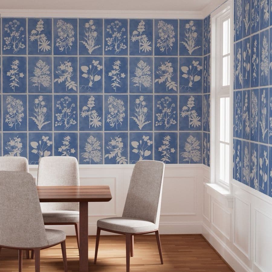 Large Scale Cyanotype Botanical Herbarium