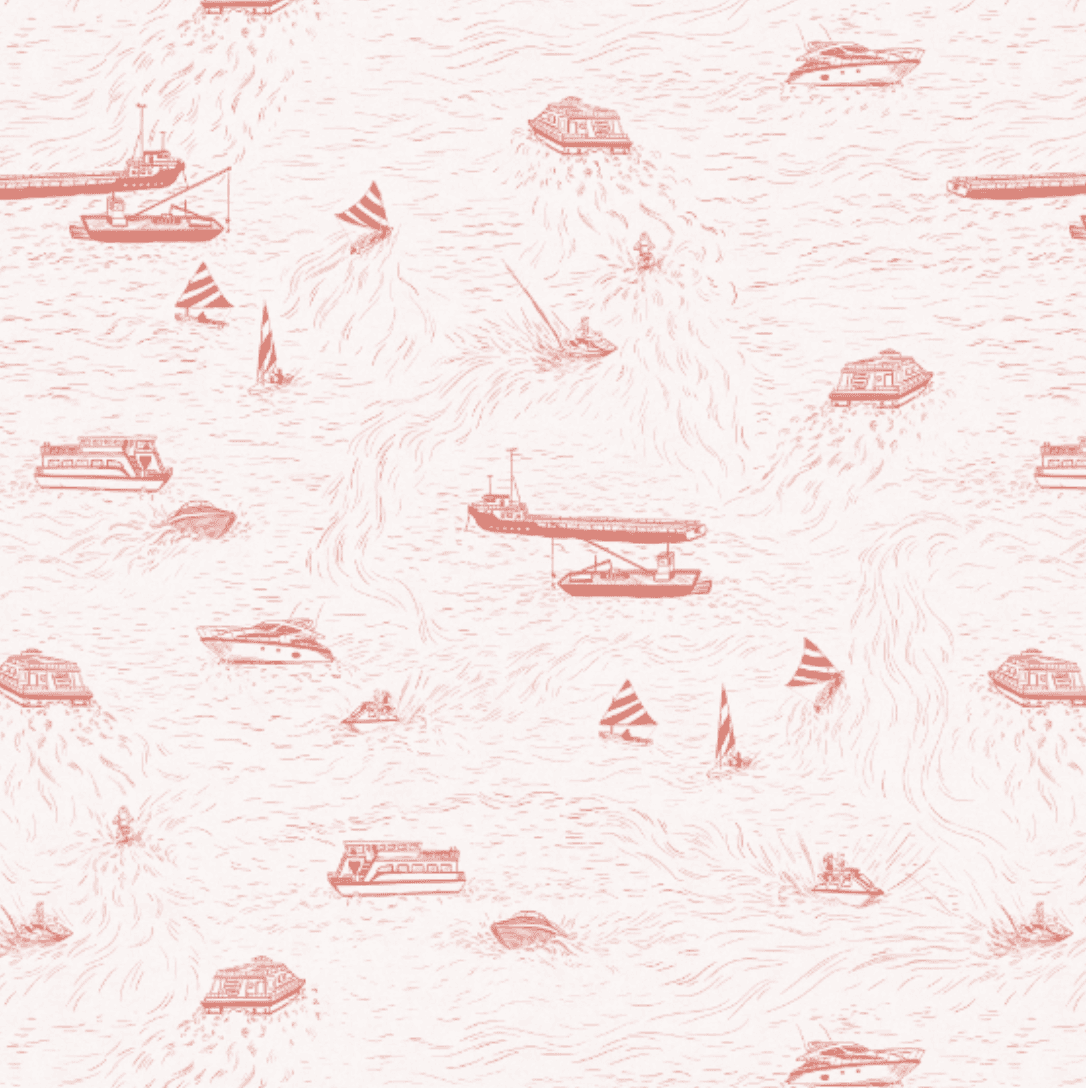 Hudson River Nautical Boat Toile