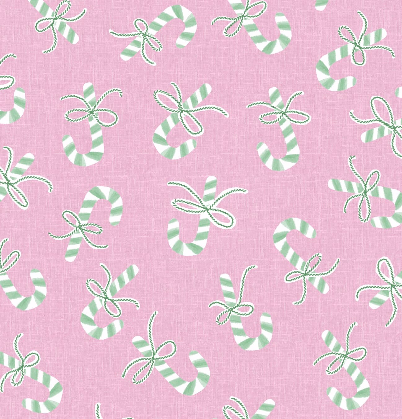 Pink Coquette Christmas Bow Candy Canes
